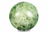 Polished Green Fluorite Sphere - Madagascar #246097-1